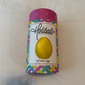 Holiball - Yellow Egg Inflatable Ornament